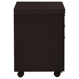  Coaster Furniture Skylar 800894 3-Drawer Home Office Mobile File Cabinet - Cappuccino IMAGE 9
