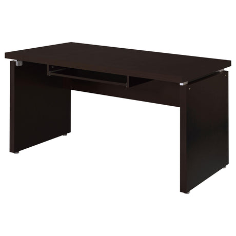  Coaster Furniture Skylar 800891 55-inch Computer Desk with Keyboard Drawer - Cappuccino IMAGE 4