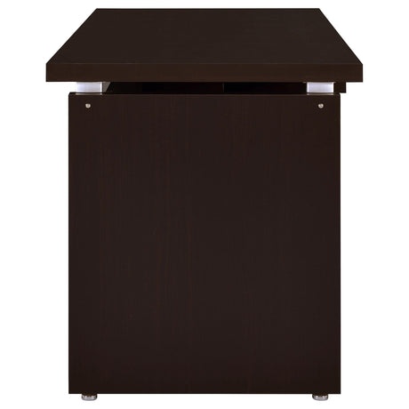  Coaster Furniture Skylar 800891 55-inch Computer Desk with Keyboard Drawer - Cappuccino IMAGE 5