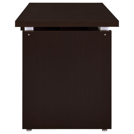  Coaster Furniture Skylar 800891 55-inch Computer Desk with Keyboard Drawer - Cappuccino IMAGE 9