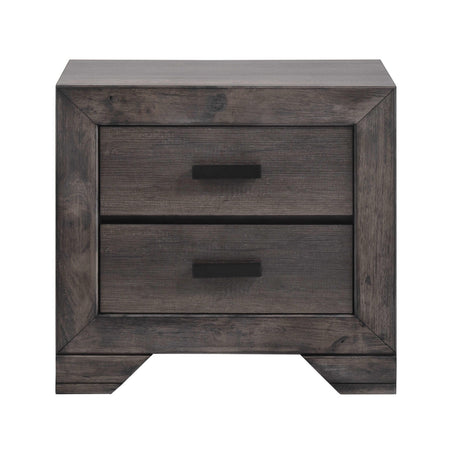  Elements International Nathan 2-Drawer Nightstand NH100NS IMAGE 2