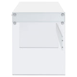  Coaster Furniture Dobrev 800829 48-inch 2-Drawer Writing Desk - White High Gloss IMAGE 5
