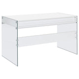  Coaster Furniture Dobrev 800829 48-inch 2-Drawer Writing Desk - White High Gloss IMAGE 6