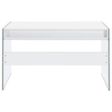  Coaster Furniture Dobrev 800829 48-inch 2-Drawer Writing Desk - White High Gloss IMAGE 7