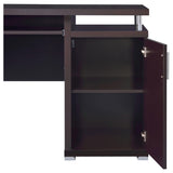  Coaster Furniture Tracy 800107 55-inch 2-Drawer Office Computer Desk - Cappuccino IMAGE 10