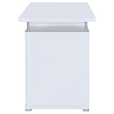  Coaster Furniture Tracy 800108 55-inch 2-Drawer Office Computer Desk - White IMAGE 4