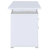  Coaster Furniture Tracy 800108 55-inch 2-Drawer Office Computer Desk - White IMAGE 7