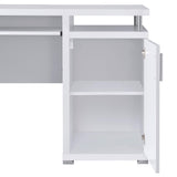  Coaster Furniture Tracy 800108 55-inch 2-Drawer Office Computer Desk - White IMAGE 9