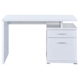  Coaster Furniture Irving 800110 47-inch 2-Drawer Office Computer Desk - White IMAGE 4