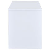  Coaster Furniture Irving 800110 47-inch 2-Drawer Office Computer Desk - White IMAGE 8