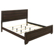  Coaster Furniture Kauffman 204391KE Wood Eastern King Panel Bed - Dark Cocoa IMAGE 1