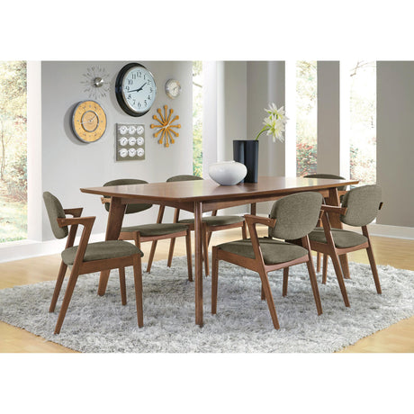  Coaster Furniture Malone 105352 Padded Wood Dining Arm Chair - Dark Walnut (Set of 2) IMAGE 10