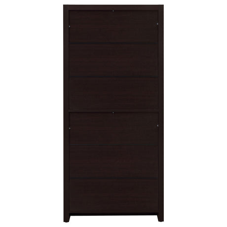  Coaster Furniture Skylar 800905 71-inch 5-shelf Bookcase with Drawer - Cappuccino IMAGE 7