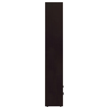  Coaster Furniture Skylar 800905 71-inch 5-shelf Bookcase with Drawer - Cappuccino IMAGE 9