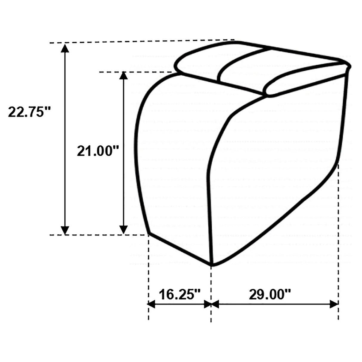  Coaster Furniture Cyrus 600002 Upholstered Home Theater Storage Wedge Console - Black IMAGE 4