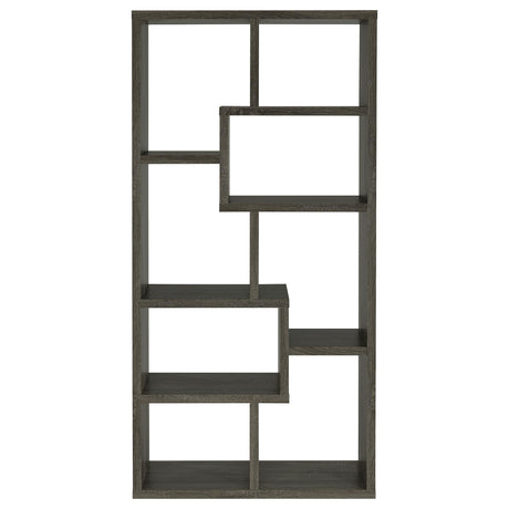  Coaster Furniture Theo 800510 71-inch 7-shelf Bookshelf - Weathered Grey IMAGE 2