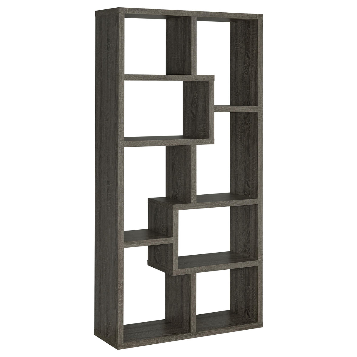  Coaster Furniture Theo 800510 71-inch 7-shelf Bookshelf - Weathered Grey IMAGE 5