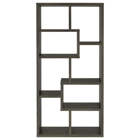  Coaster Furniture Theo 800510 71-inch 7-shelf Bookshelf - Weathered Grey IMAGE 6