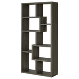  Coaster Furniture Theo 800510 71-inch 7-shelf Bookshelf - Weathered Grey IMAGE 7