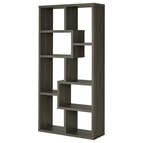  Coaster Furniture Theo 800510 71-inch 7-shelf Bookshelf - Weathered Grey IMAGE 7