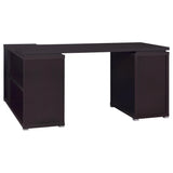 Coaster Furniture Yvette 800517 60-inch 3-Drawer L-Shape Computer Desk - Cappuccino IMAGE 6