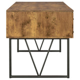  Coaster Furniture Analiese 800999 63-inch 4-Drawer Writing Desk - Rustic Nutmeg IMAGE 8