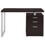  Coaster Furniture Brennan 800519 47-inch 3-Drawer Office Computer Desk - Cappuccino IMAGE 4