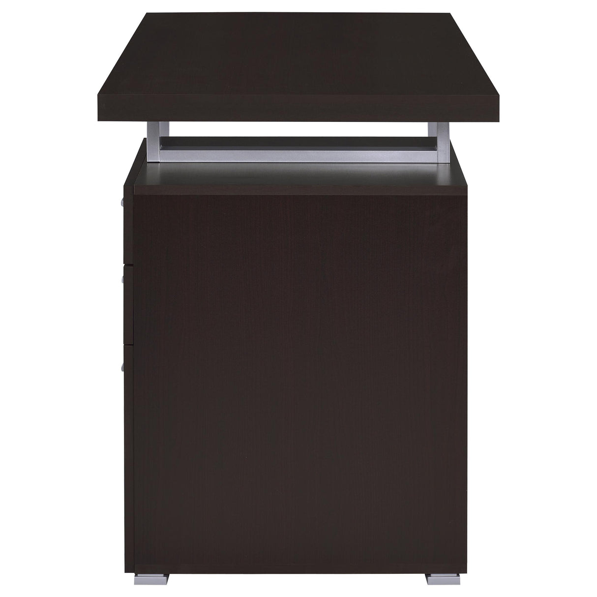  Coaster Furniture Brennan 800519 47-inch 3-Drawer Office Computer Desk - Cappuccino IMAGE 5