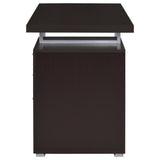  Coaster Furniture Brennan 800519 47-inch 3-Drawer Office Computer Desk - Cappuccino IMAGE 5