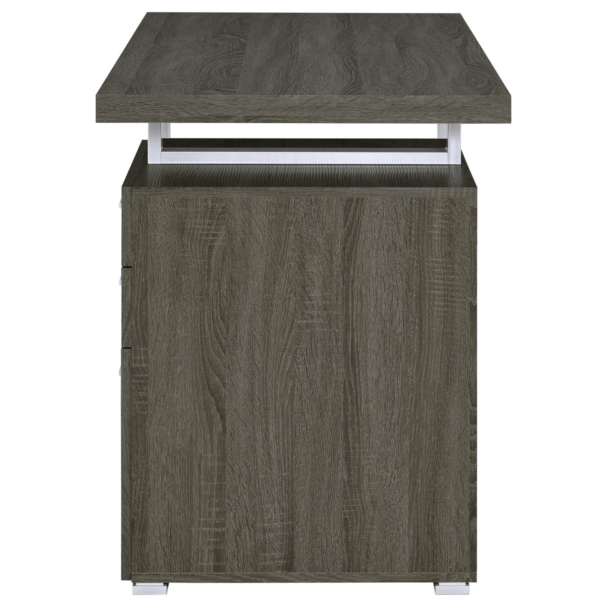  Coaster Furniture Brennan 800520 47-inch 3-Drawer Office Computer Desk - Weathered Grey IMAGE 6