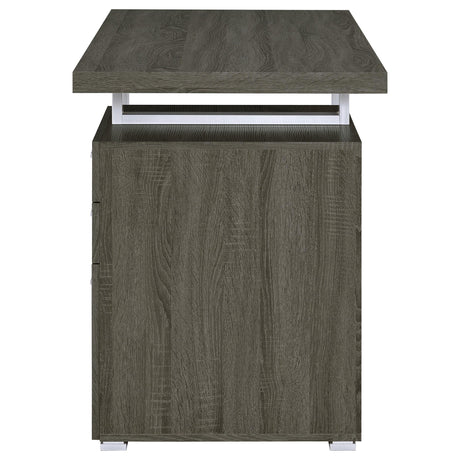  Coaster Furniture Brennan 800520 47-inch 3-Drawer Office Computer Desk - Weathered Grey IMAGE 6