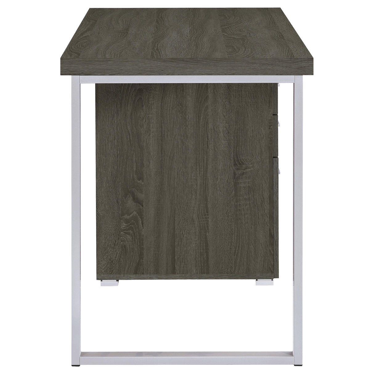  Coaster Furniture Brennan 800520 47-inch 3-Drawer Office Computer Desk - Weathered Grey IMAGE 9