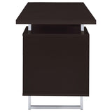  Coaster Furniture Lawtey 801521 60-inch 2-Drawer Office Computer Desk - Cappuccino IMAGE 5