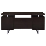  Coaster Furniture Lawtey 801521 60-inch 2-Drawer Office Computer Desk - Cappuccino IMAGE 7