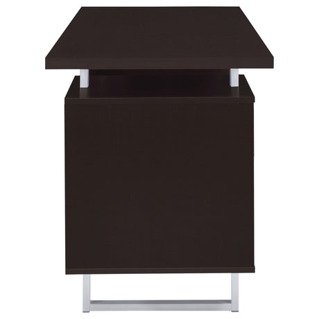  Coaster Furniture Lawtey 801521 60-inch 2-Drawer Office Computer Desk - Cappuccino IMAGE 9