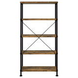  Coaster Furniture Analiese 801542 63-inch 4-shelf Bookshelf - Rustic Nutmeg IMAGE 5