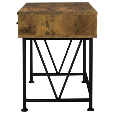  Coaster Furniture Analiese 801541 47-inch 3-Drawer Writing Desk - Rustic Nutmeg IMAGE 3