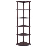  Coaster Furniture Bonwick 800279 72-inch 5-shelf Corner Bookshelf - Cappuccino IMAGE 2