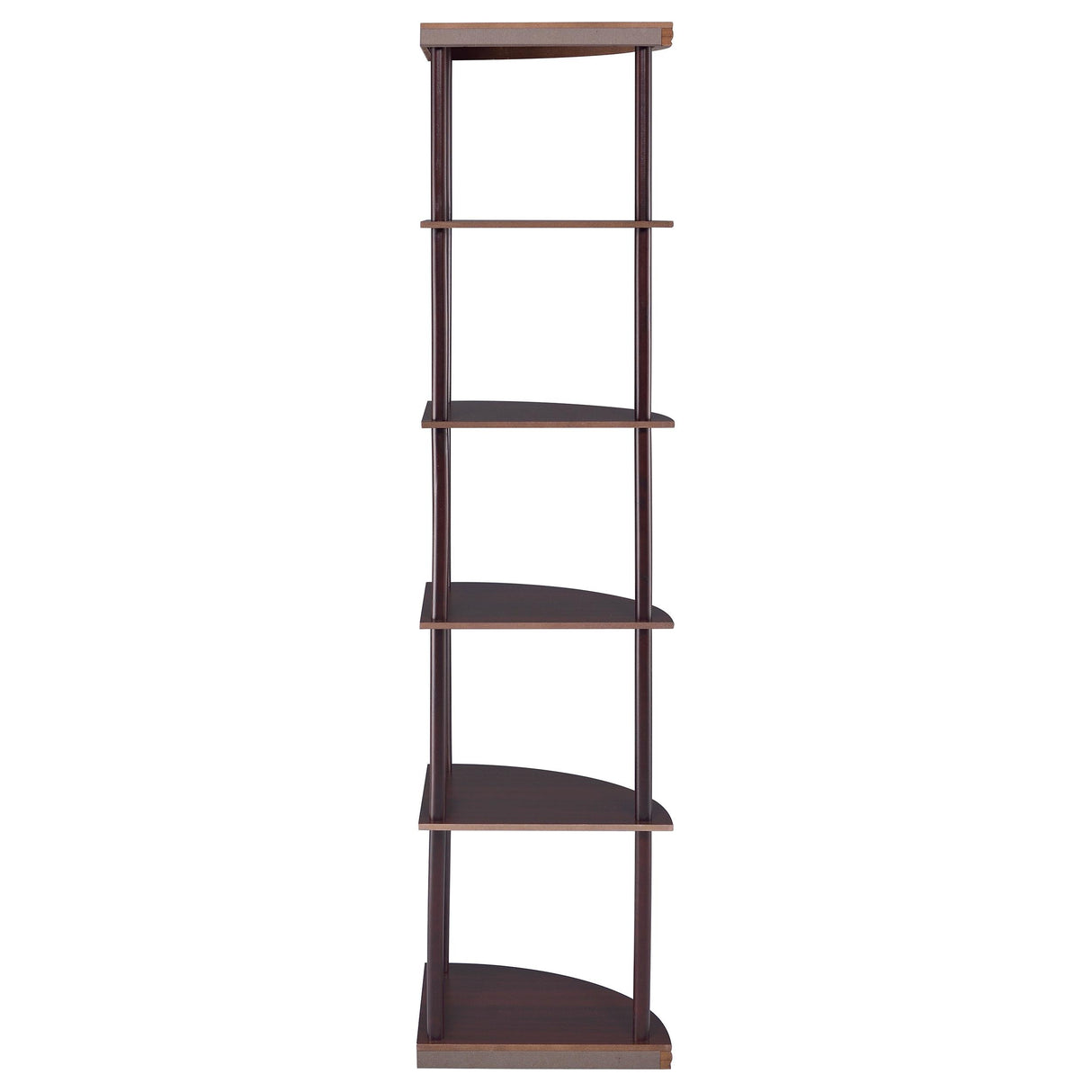  Coaster Furniture Bonwick 800279 72-inch 5-shelf Corner Bookshelf - Cappuccino IMAGE 7