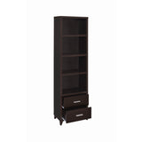  Coaster Furniture Lewes 700882 4-shelf Engineered Wood Media Tower - Cappuccino IMAGE 2