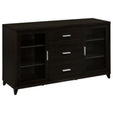  Coaster Furniture Lewes 700881 2-door Engineered Wood 60" TV Stand - Cappuccino IMAGE 1