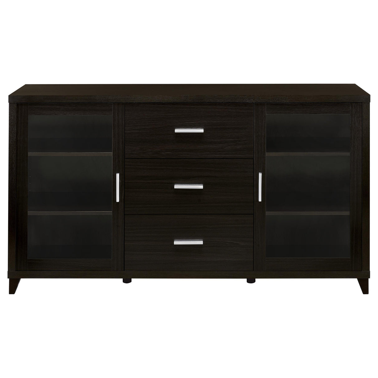  Coaster Furniture Lewes 700881 2-door Engineered Wood 60" TV Stand - Cappuccino IMAGE 3