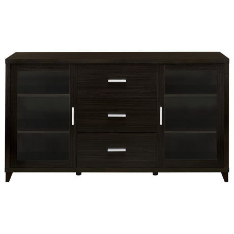  Coaster Furniture Lewes 700881 2-door Engineered Wood 60" TV Stand - Cappuccino IMAGE 3