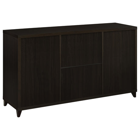  Coaster Furniture Lewes 700881 2-door Engineered Wood 60" TV Stand - Cappuccino IMAGE 5