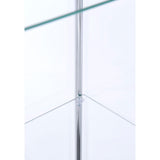 Coaster Furniture Bellatrix 950172 4-shelf Clear Glass Curio Cabinet - Cappuccino IMAGE 11