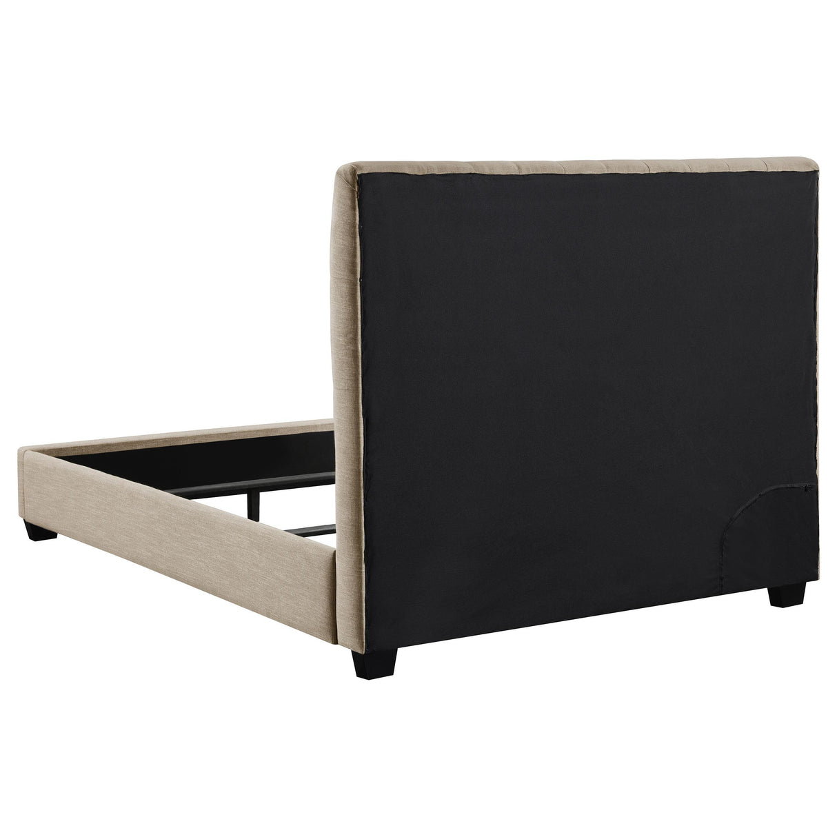  Coaster Furniture Chloe 300007F Upholstered Full Panel Bed - Oatmeal IMAGE 3