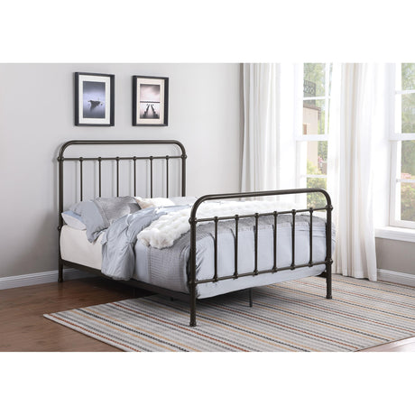  Coaster Furniture Livingston 300399F Metal Full Open Frame Bed - Dark Bronze IMAGE 8