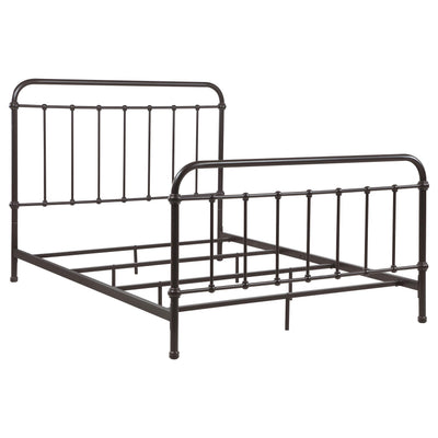  Coaster Furniture Livingston 300399Q Metal Queen Open Frame Bed - Dark Bronze IMAGE 1