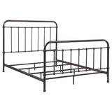  Coaster Furniture Livingston 300399Q Metal Queen Open Frame Bed - Dark Bronze IMAGE 1