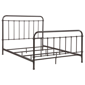  Coaster Furniture Livingston 300399Q Metal Queen Open Frame Bed - Dark Bronze IMAGE 1